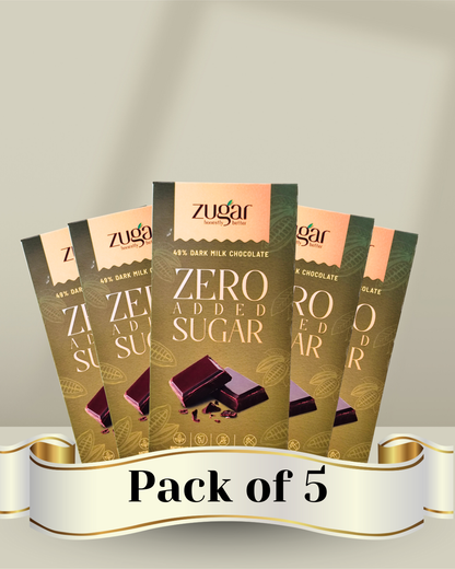 49% Hazelnut Dark Milk Chocolate-Travel Pack of 5(20gms each)