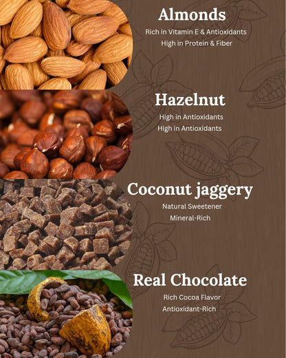 Hazelnut Chocolate Spread sweetened with Coconut Jaggery