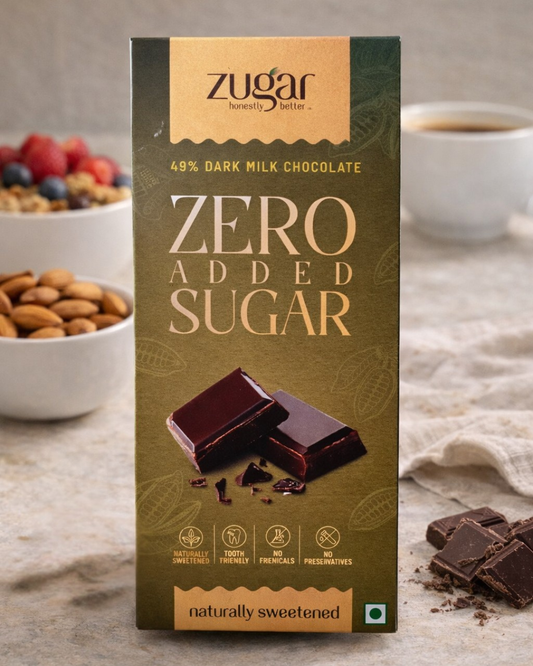 49%Hazelnut Dark Chocolate 50gm- Contains Monk Fruit