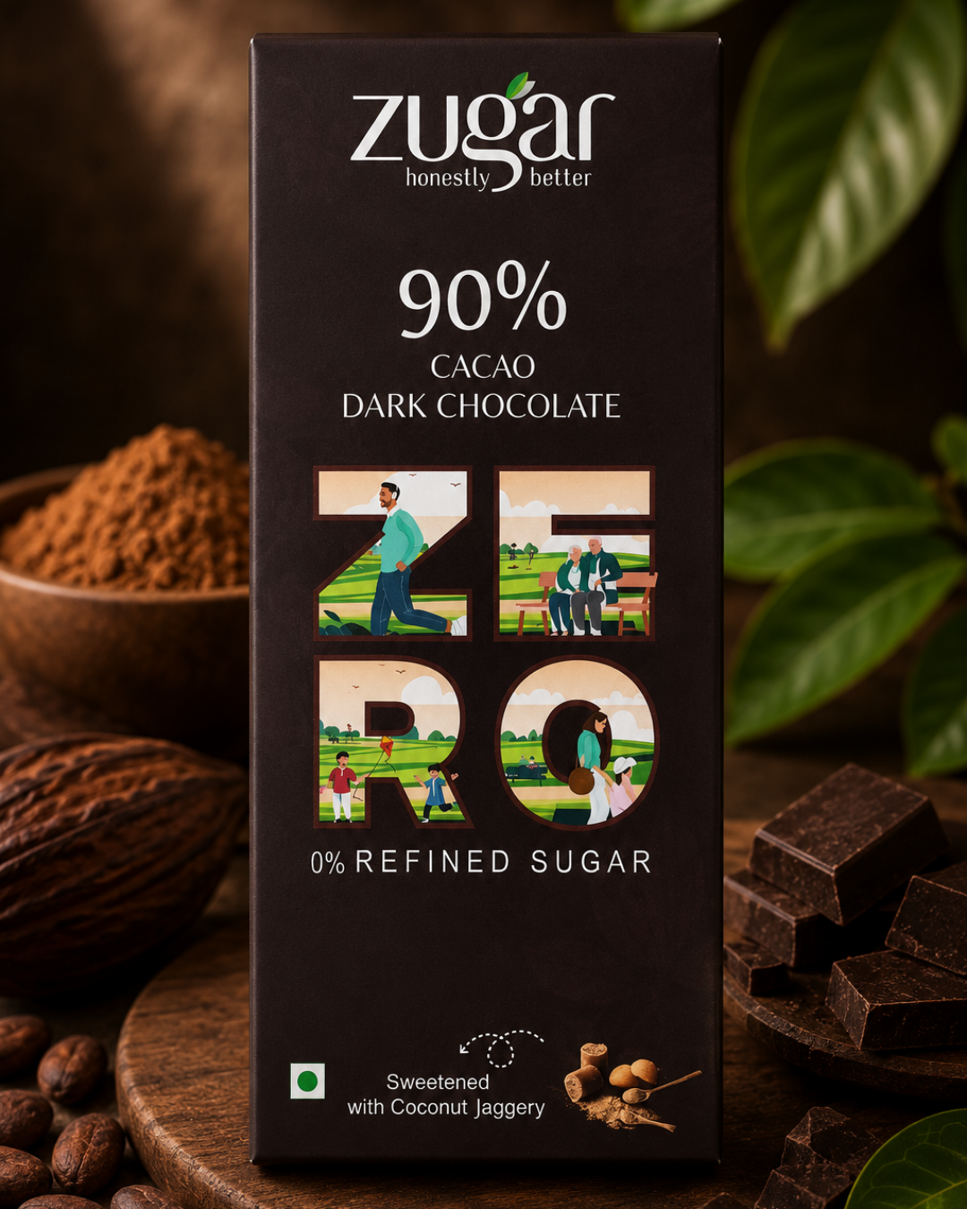 90% Cacao Dark Chocolate