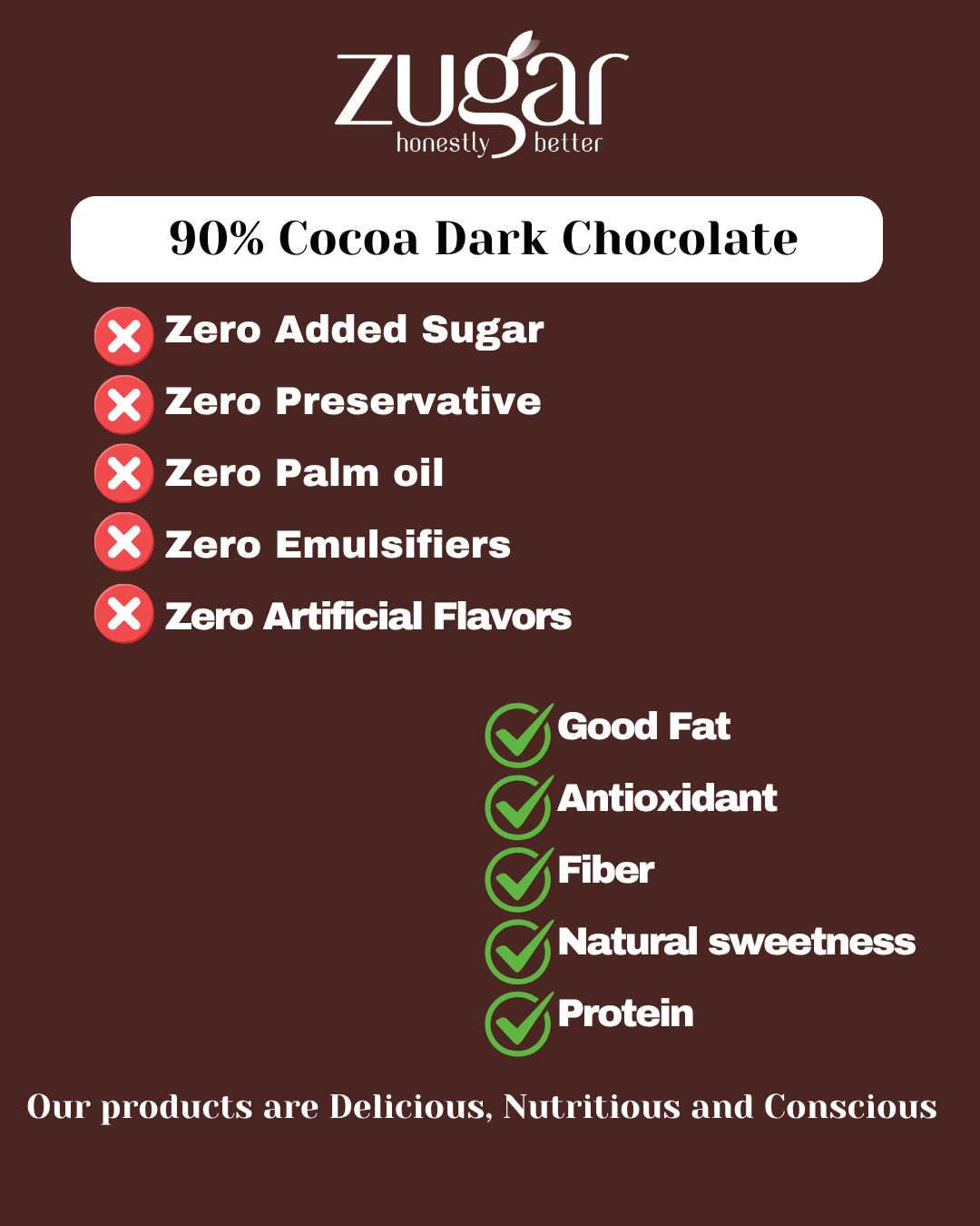 90% Cacao Dark Chocolate