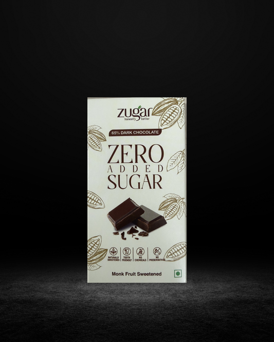 65% Dark Chocolate with Almond 20 gm- Contains Monk Fruit