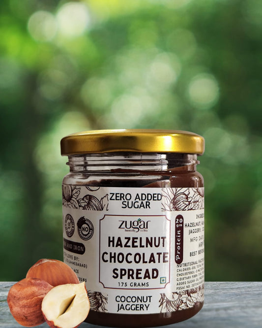 Hazelnut Chocolate Spread sweetened with Coconut Jaggery