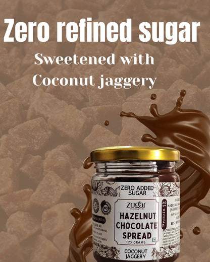 Hazelnut Chocolate Spread sweetened with Coconut Jaggery