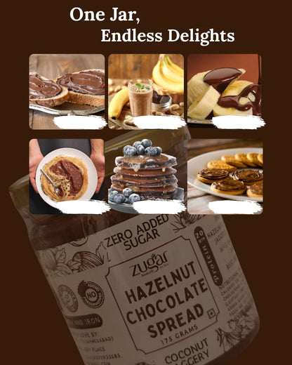 Hazelnut Chocolate Spread sweetened with Coconut Jaggery