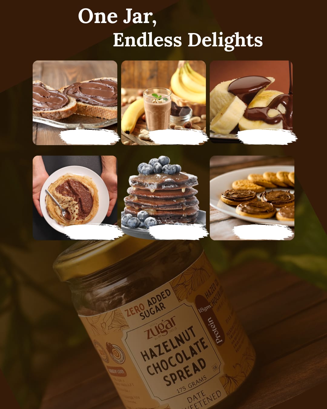 Hazelnut Chocolate Spread sweetened with Dates