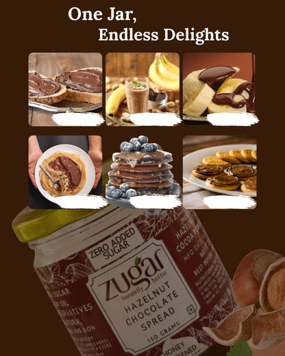Hazelnut Chocolate Spread sweetened with Honey