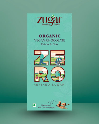Organic Vegan Chocolate- Raisins & Nuts