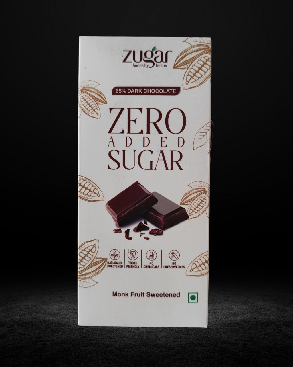 65% Dark Chocolate 50gm- Contains Monk fruit