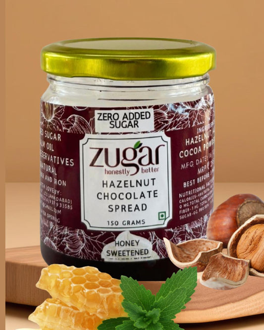 Hazelnut Chocolate Spread sweetened with Honey